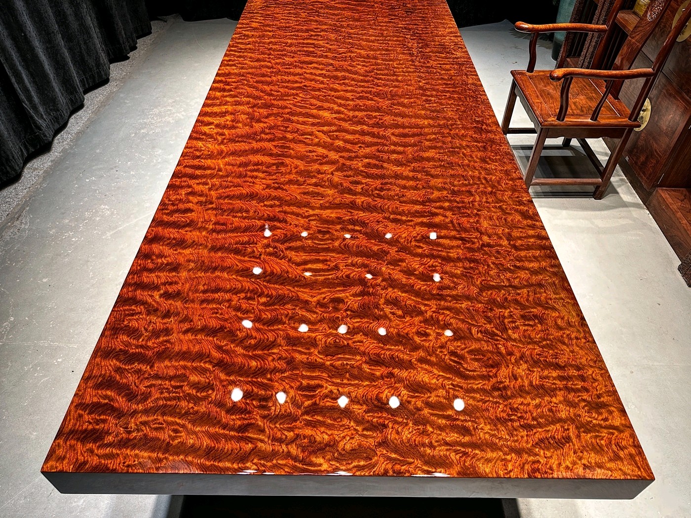 巴花实木大板-精品非洲巴西花梨木大板桌